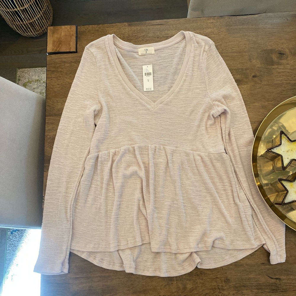 NWT Anthropologie Babydoll tee
